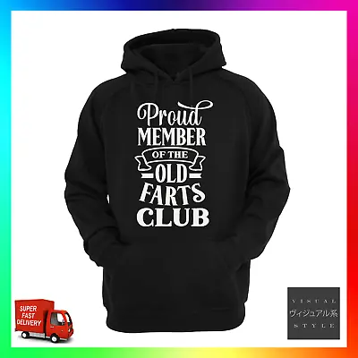 Buy Proud To Be An Old Fart Hoodie Hoody Age Birthday 40 50 60 70 Funny Rude Cool • 24.99£