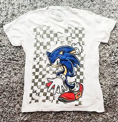 Buy SEGA BIOWORLD Sonic The Hedgehog - Checkered Background Men's T-Shirt (Large) • 15.99£
