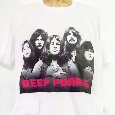 Buy Deep Purple Metal Rock Short Sleeve White Unisex T-shirt S-3XL • 14.99£