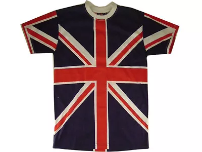 Buy T Shirt Union Jack Great Britain UK Unisex Youth Short Sleeve Roundneck Tee New • 19.90£