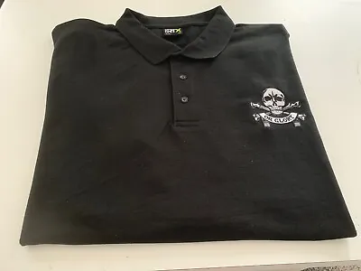 Buy Death Or Glory Badge Embroidered Onto A Black Polo Shirt Med-7xl New And Unworn • 5.99£
