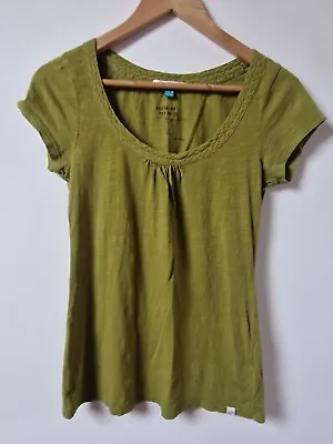 Buy White Stuff Pickle Green T-shirt Blouse Top Size 8 Relaxed Fit • 14£