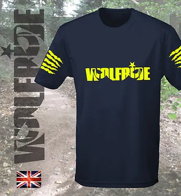 Buy Short Sleeve Wicking Wolfride T-shirt, Mountain Bike, Tee MTB, Loose Fitting • 10.95£