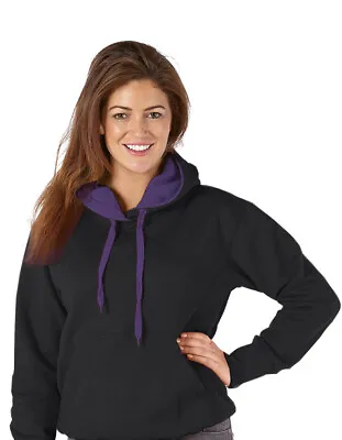 Buy Contrast Hood Color Unisex Style Deluxe Hooded Sweatshirts • 16.99£
