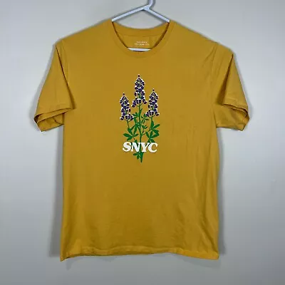 Buy Saturdays NYC Yellow Crew Neck Casual Cotton Tee T Shirt Mens XL Extra Large • 18.60£