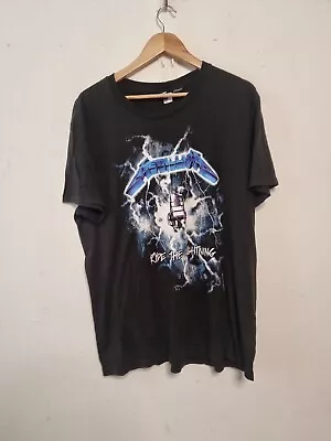 Buy Metallica Shirt Mens Size Medium Black Ride The Lightning 1984 Tour  • 11.38£
