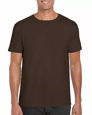 Buy Gildan Mens Soft Style Plain Round Neck T-Shirts 100% Cotton All Colours S-3XL • 5.20£