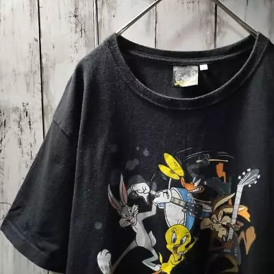 Buy Looney Tunes Rock Anime T-Shirt Character Old Clothes Japan • 81.85£