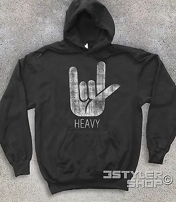 Buy Unisex Sweatshirt Horns Heavy Metal Hard Rock Black Sabbath Heaven And Hell • 34.86£