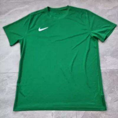 Buy Nike Dri-Fit Sports T-Shirt Mens Green Short Sleeve Size XL Gym Fitness Running  • 14.99£