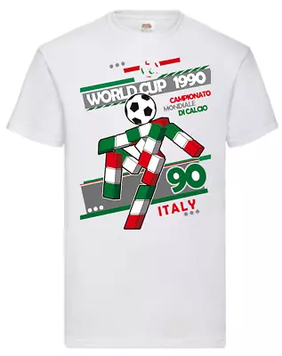 Buy Italia 90 Italy Classic Retro Football Soccer T Shirt For World Cup Fans • 5.99£