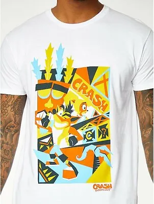 Buy Crash Bandicoot T Shirt / Large / White / Excellent Present / Gift • 9.99£
