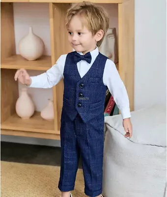 Buy Boys Birthday Party Luxurious Formal Suit For Wedding Performance 2024 • 18.41£