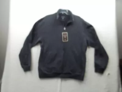 Buy ARROW Mens Gray Full-Zip Sueded-Fleece-Jacket. Size L Cotton Blend NWT • 19.10£