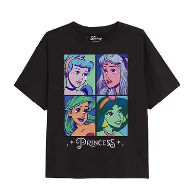 Buy Disney Girls T-shirt Princess Faces Top Tee 7-13 Years Official • 9.99£