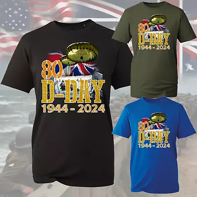 Buy Lest We Forget, 80th Anniversary  1944-2024 D-Day T-Shirt, Normandy Historical • 11.99£
