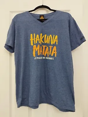Buy Disney Official Lion King Hakuna Matata T-shirt World Book Day Adult Size Large • 7.50£