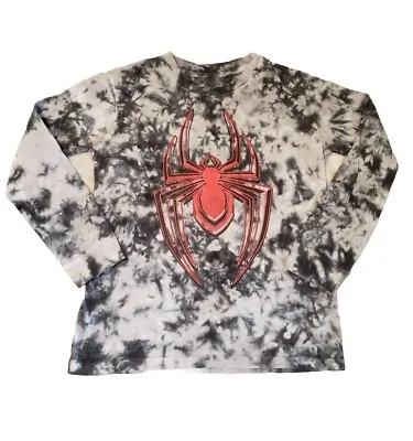Buy Marvel Spiderman T Shirt Boy's Size 10/12 Long Sleeve Miles Morales NWOT (028) • 6.84£