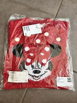 Buy H&M Baby - Minnie Mouse Christmas Jumper Size 4-6 Months - New With Tags • 6£