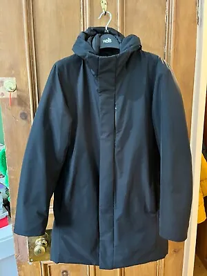 Buy UNIQLO Hybrid Down Mens Black Parka Style Smart Jacket Coat - Size XS • 20.99£