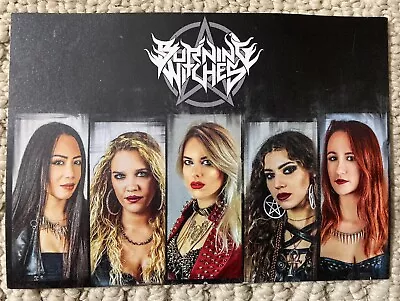 Buy BURNING WITCHES “Dance With The Devil” Band Photo Card-5.75”x4”-Official Merch • 20.18£