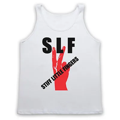 Buy Slf Punk Unofficial Stiff Little Fingers Swearing Hand Adults Vest Tank Top • 18.99£