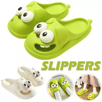 Buy Tongue Kiss Slippers Big Eye Dog Summer Cartoon  Cute Funny 3D Cozy Slippers • 8.70£