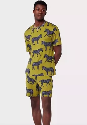 Buy Chelsea Peers Men’s Khaki Green Zebra Pyjamas Short Tee. Size L. BNWTS • 25£