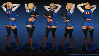 Buy Bust For Android 18 Resin 3D Printed Bust For Dragon Ball Z | Super By Texelion • 27£