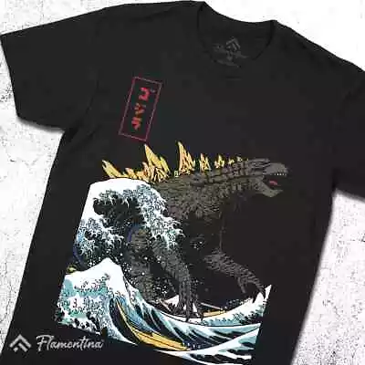 Buy Great Godzilla Off Kanagawa T-Shirt Horror Kaiju Monster Daikaiju King Game P951 • 9.99£