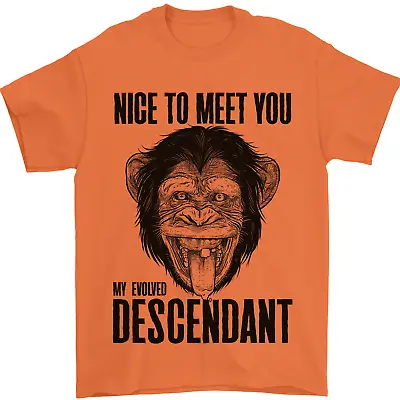 Buy Chimp Evolved Descendant Funny Monkey Ape Mens T-Shirt 100% Cotton • 10.48£