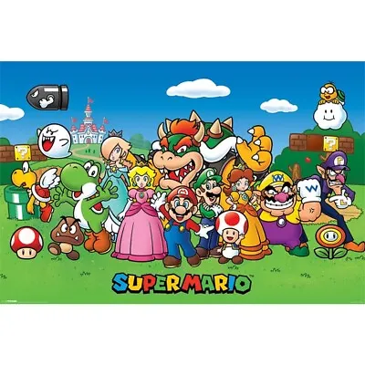 Buy Super Mario Poster Characters Official Licensed Merch Approx 61cm X 91cm NEW UK • 8.49£