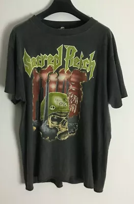 Buy Vintage 1990 Sacred Reich 'Crimes Against Humanity' T Shirt - XL  • 125£