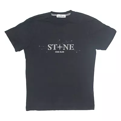 Buy STONE ISLAND Mens T-Shirt Black M • 25.99£