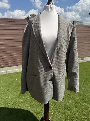 Buy River Island Ladies Checked Blazer. Oversized. Buttons. Size 18 • 20£