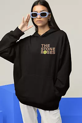 Buy The Stone Roses Hoodie - Black - Unisex S To 5xl - Britpop Gift Oasis Manchester • 21.99£