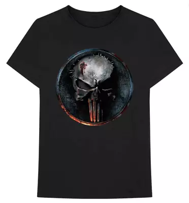 Buy Marvel Comics Unisex T Shirt Punisher Gore Skull Black Size Large Merch • 16.79£