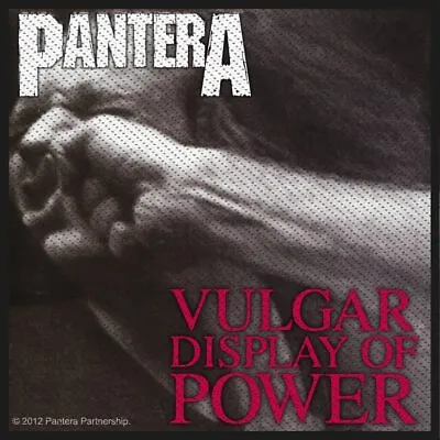 Buy Pantera - Vulgar Display Of Power Patch Aufnäher - Official Merch • 5.10£