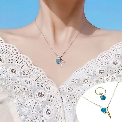 Buy Mermaid Jewellery Elegant Women's Jewellery Mermaid Necklace Ring Jewellery Gift • 4.03£