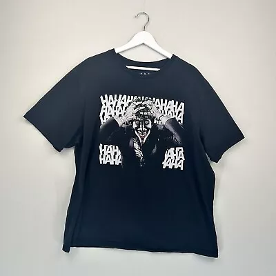 Buy Batman Joker T Shirt Mens XXL Black Ha Ha Ha Graphic Print Short Sleeve Cotton • 12.99£