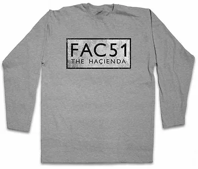 Buy FAC 51 THE HACIENDA II LONG SLEEVE T-SHIRT Fac51 Club Factory Records New Order • 23.99£
