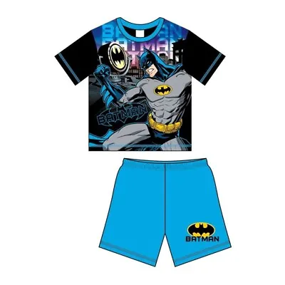 Buy Official Boys DC Comics Batman Shorts Pyjamas Pajamas Pjs Kids Ages 5 6 8 10 • 8.99£