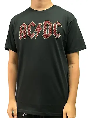 Buy AC/DC Full Colour Logo Diamante Official Unisex T-Shirt Various Sizes • 15.99£