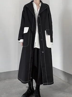 Buy Ladies Black Street Midi Designer Trench Jacket Urban  Lightweight Shirt Coat 10 • 69.99£