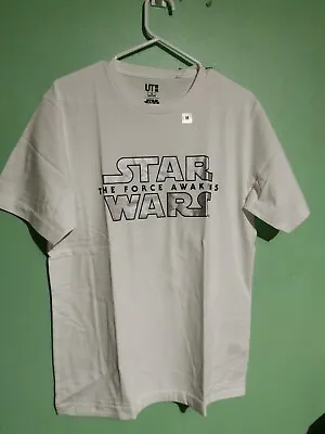Buy Star Wars X UNIQLO - The Force Awakens Logo T-Shirt (Medium) • 14.49£