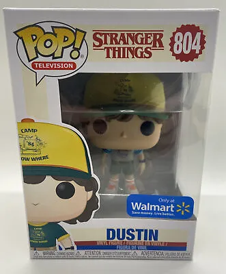 Buy Funko POP Stranger Things Dustin 804 Camp Hat Gray Tee Variant Walmart Exclusive • 57.84£
