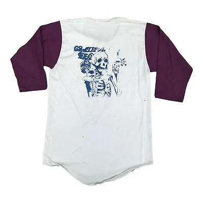 Buy 70s Vintage GRATEFUL DEAD Mens Raglan T Shirt Large | Single Stitch Jerry Garcia • 158.01£
