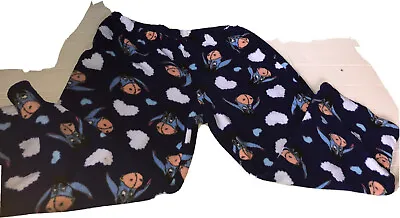 Buy Disney Size XL (16-18) Eeyore Blue Pajamas Very Soft Plush Heart Winnie The Pooh • 13.67£