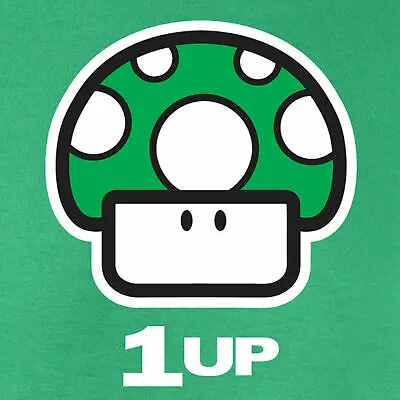 Buy Super Mario Bros. 1Up Mushroom Gamer Mens Ladies Kids T-Shirts Vests S-XXL • 12.09£