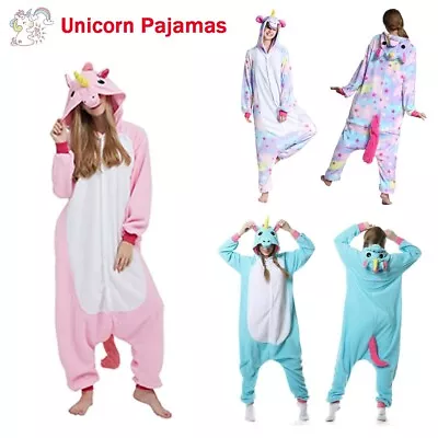 Buy Adult Unicorn Unisex Cosplay Kigurumi Christmas Gift Pajamas Sleepwear Outfit • 8.59£